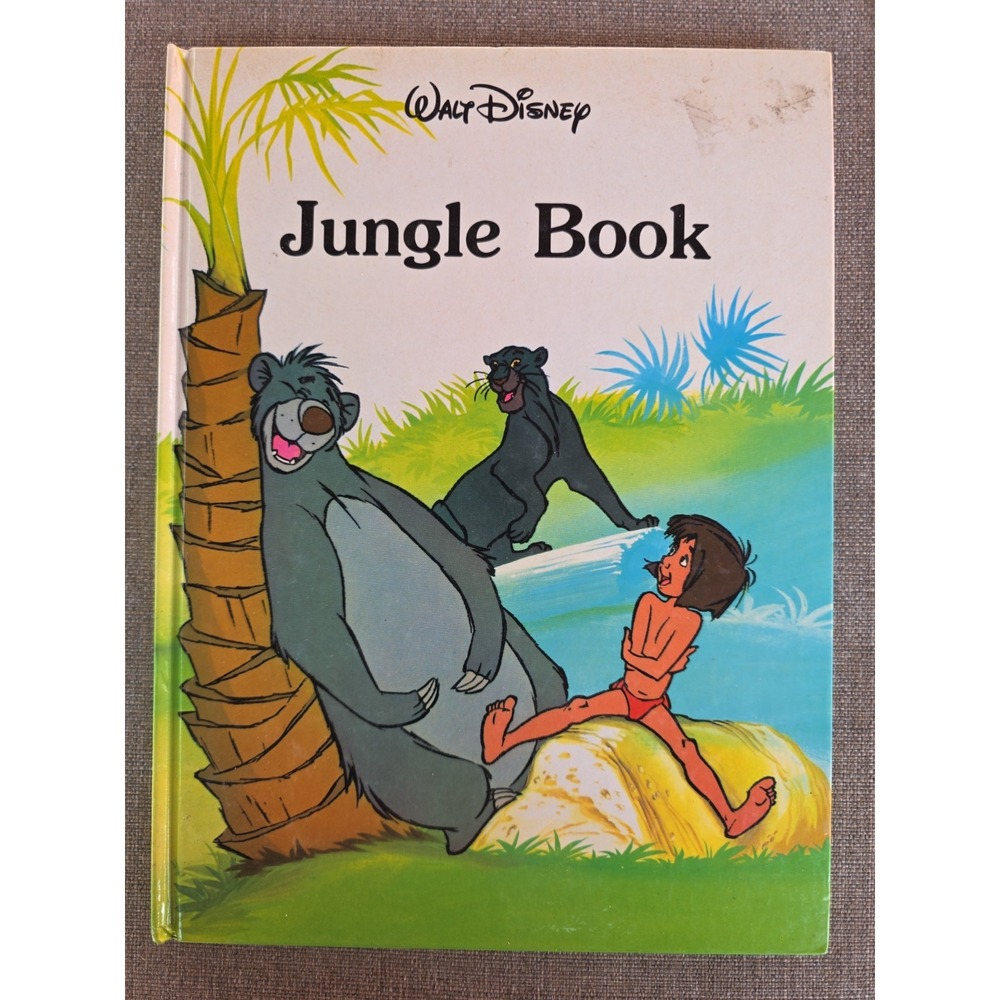 Walt Disney Jungle Book Hardcover Disney Classic Series Vintage Children's Book